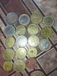 Monede euro cent din 2001 - 2002