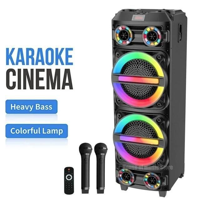 Колонки Болшое 2 Микрафон Портативние BT USB AUX FM есть С Доставка