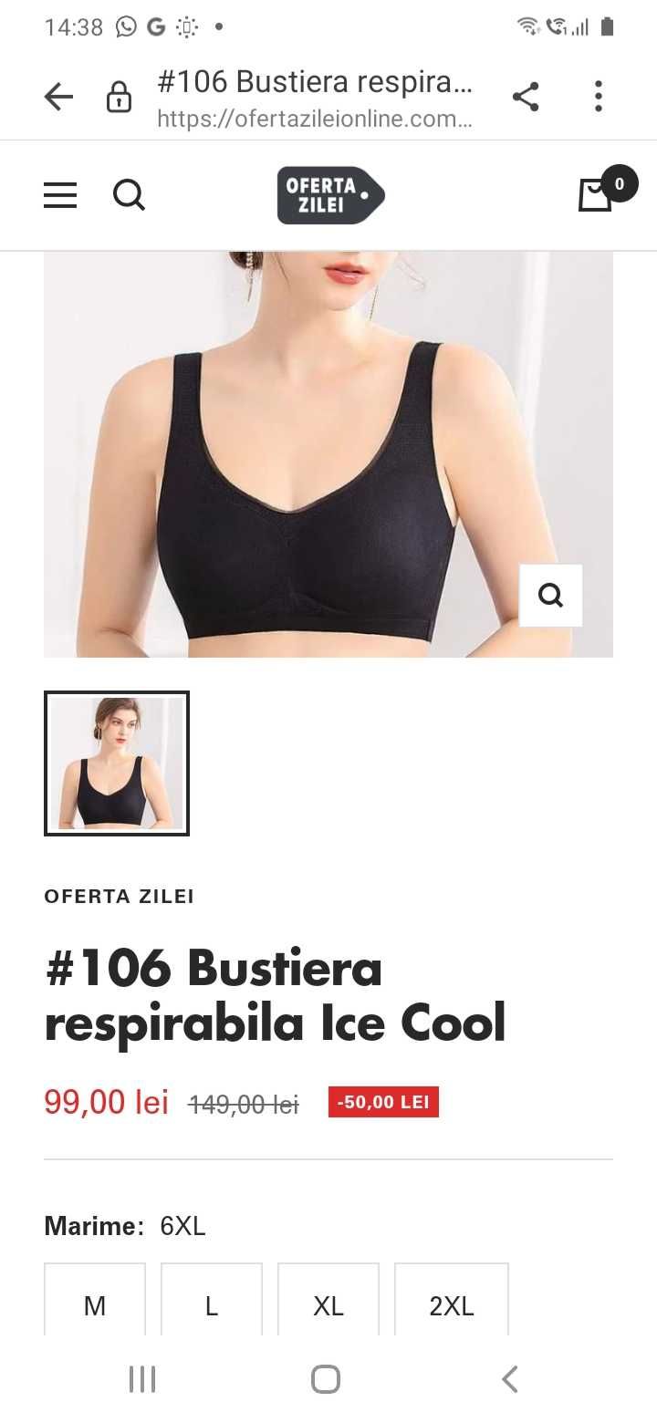 Bustiera 6xl noua