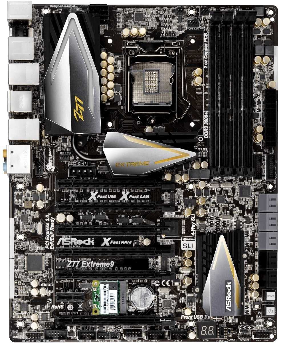 Дъно Дънна платка ASRock Z77 Extreme9 LGA 1155 DDR3 OVERCLOCK