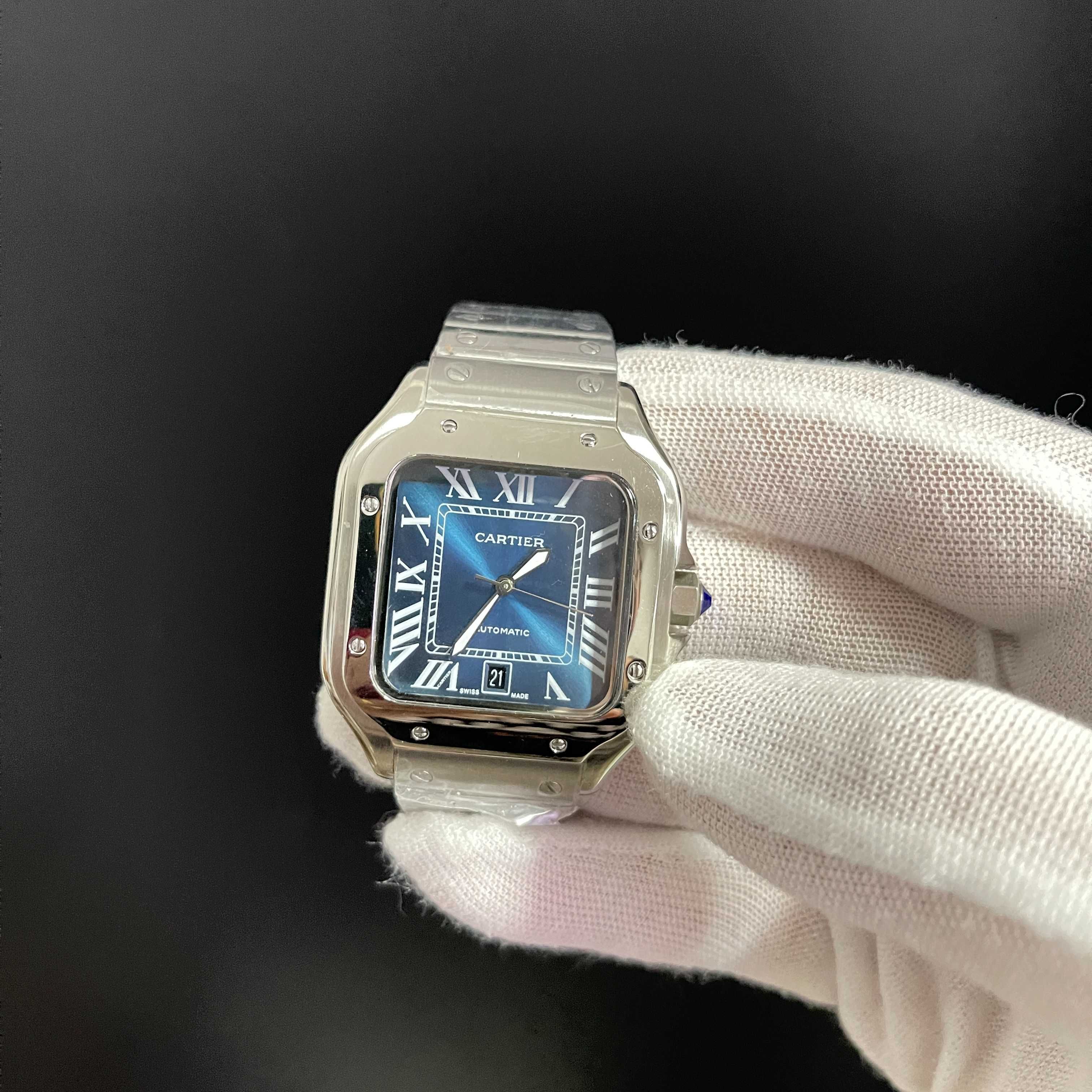 Ceas barbatesc Cartier Santos de Cartier Blue