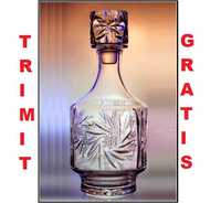 -50% Sticla carafa decantor cu dop,Cristal,800ml,RUSIA, Trimit Gratis