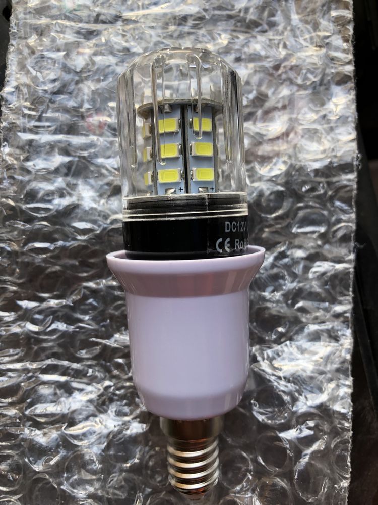 Лед крушка 12 волта 5 вата led e14 12v крушки за каравана