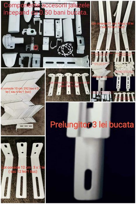 Console metal perete tavan sina jaluzele polita mobila componente acc