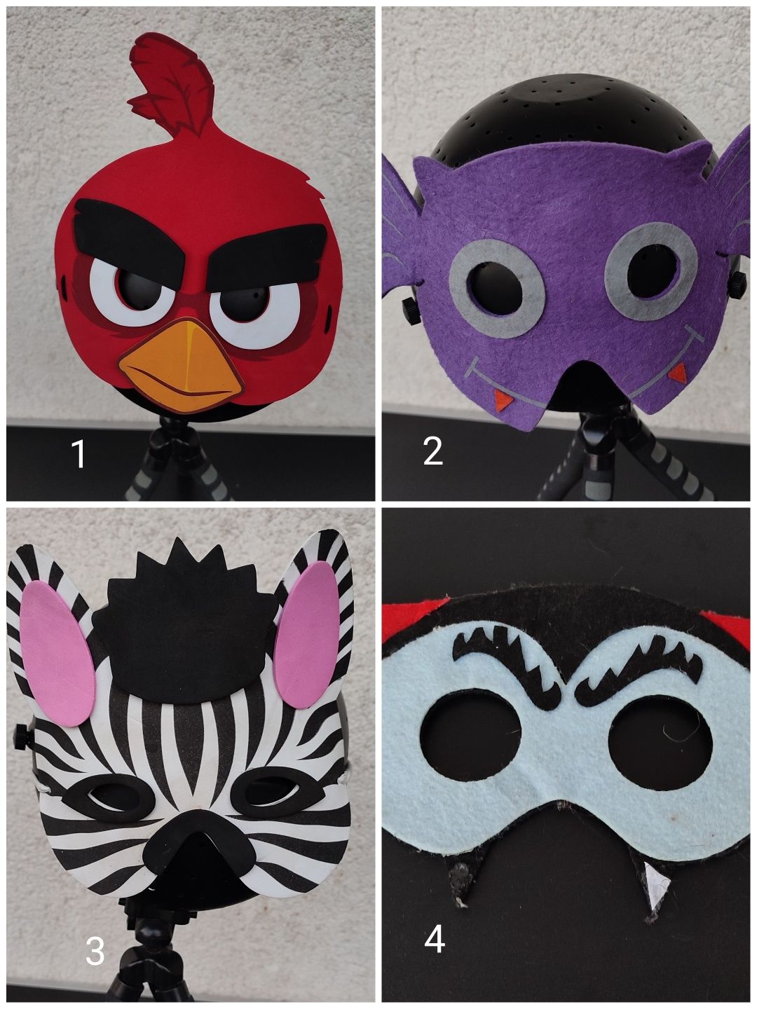 masca halloween angry birds zebra liliac vampir copii fete baieti