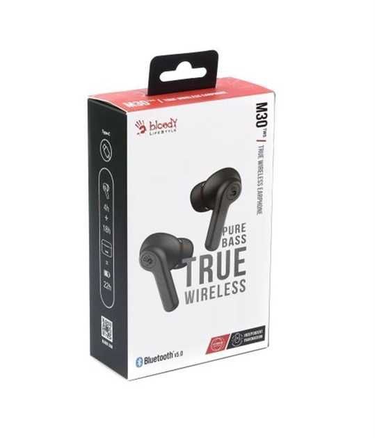 Игровые Bluetooth наушники Bloody M30 (Black+Red) TWS ANC Earphones BT