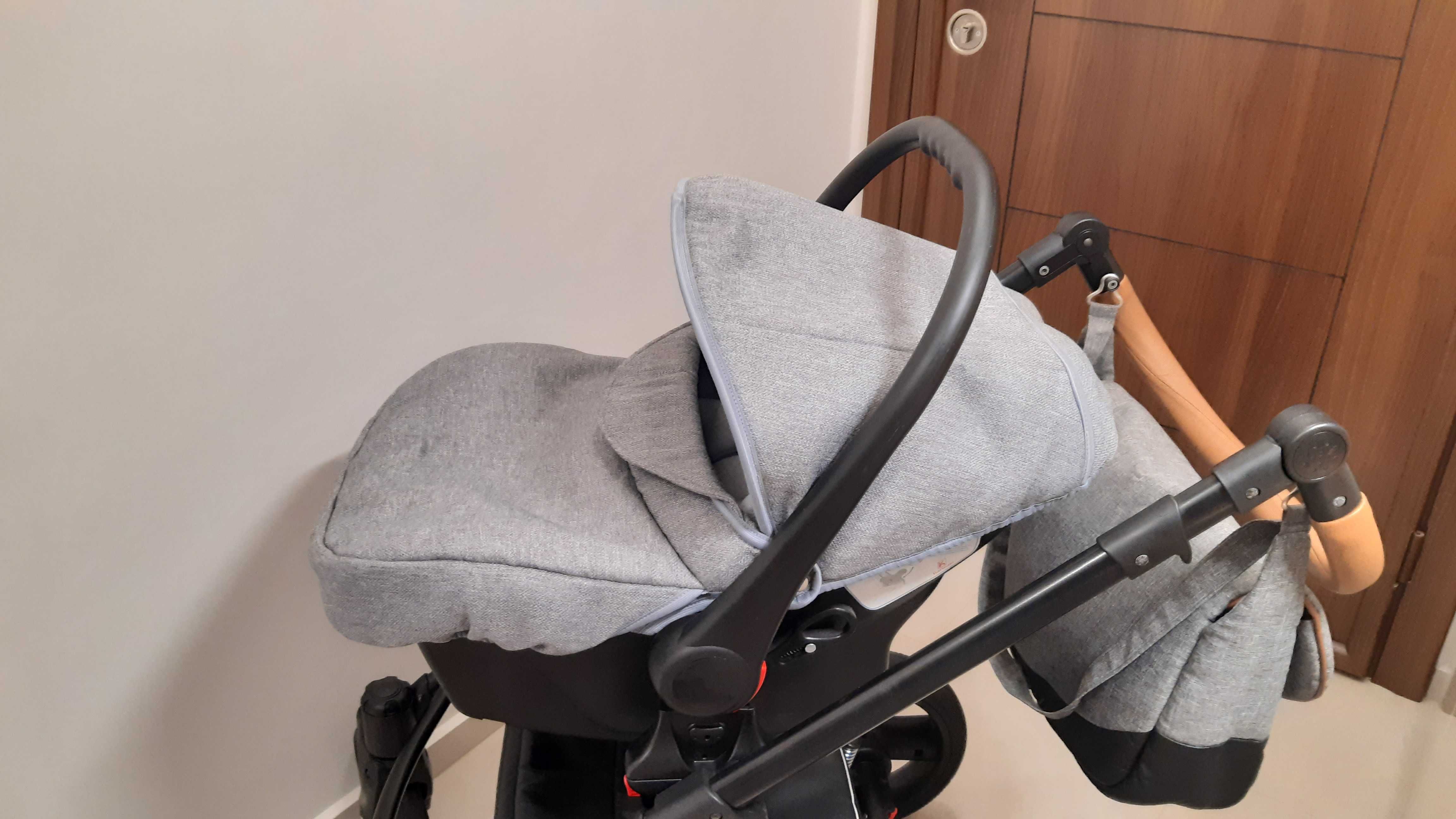 Детски /бебешки кош за кола с адаптери за количка Bexa Ideal New 2 в 1
