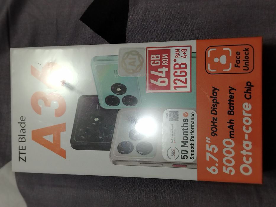 Заголовок: ZTE Blade A36, черный. Абсолютно новый, в упоковке