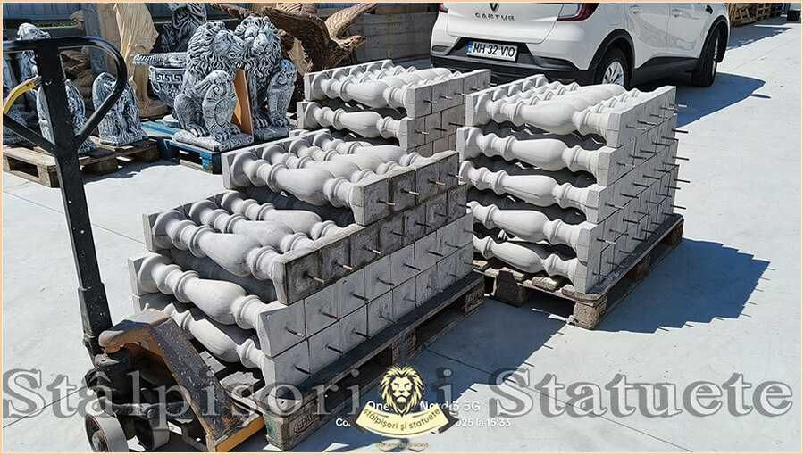 Stâlpișori, baluștri, popici, mosoare, din beton, model B2.