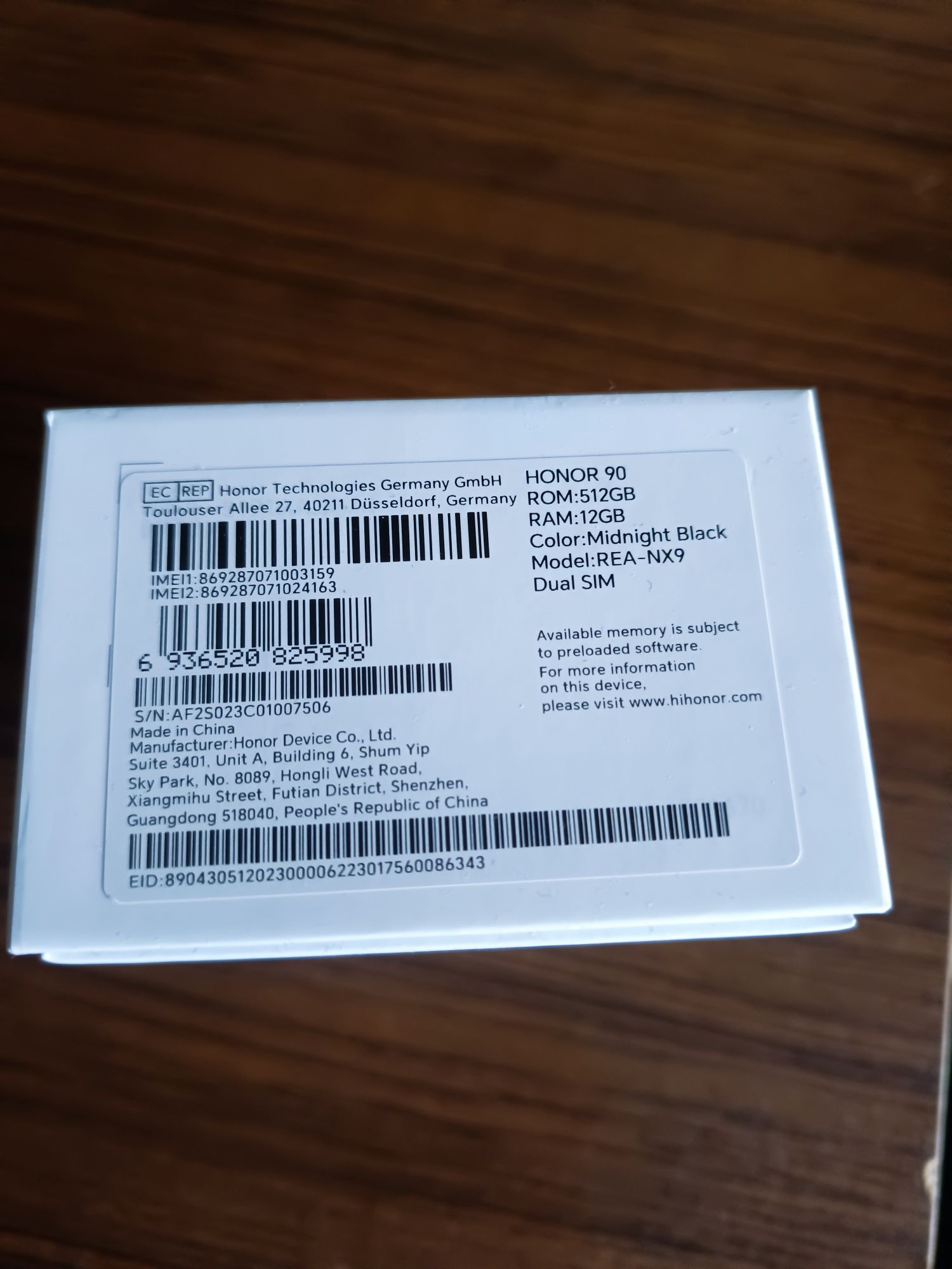 HONOR 90, 5G, ROM:512GB, RAM: 12GB Dual SIM