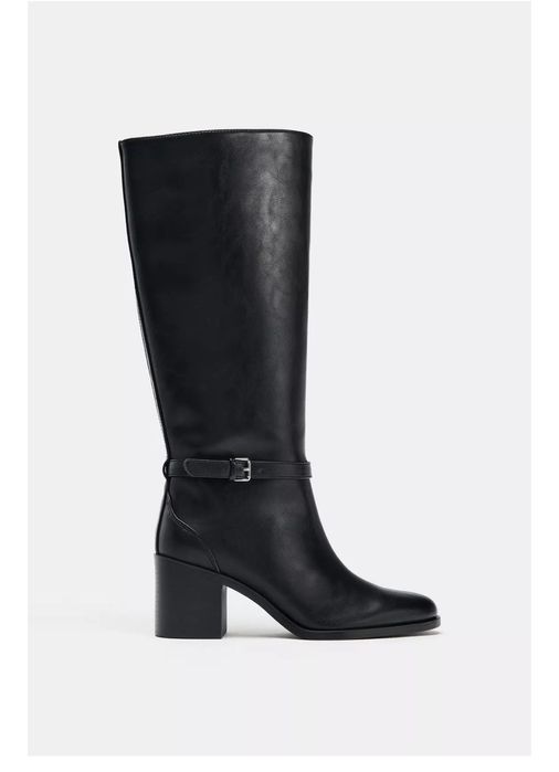 Дамски ботуши с масивен ток Zara 39