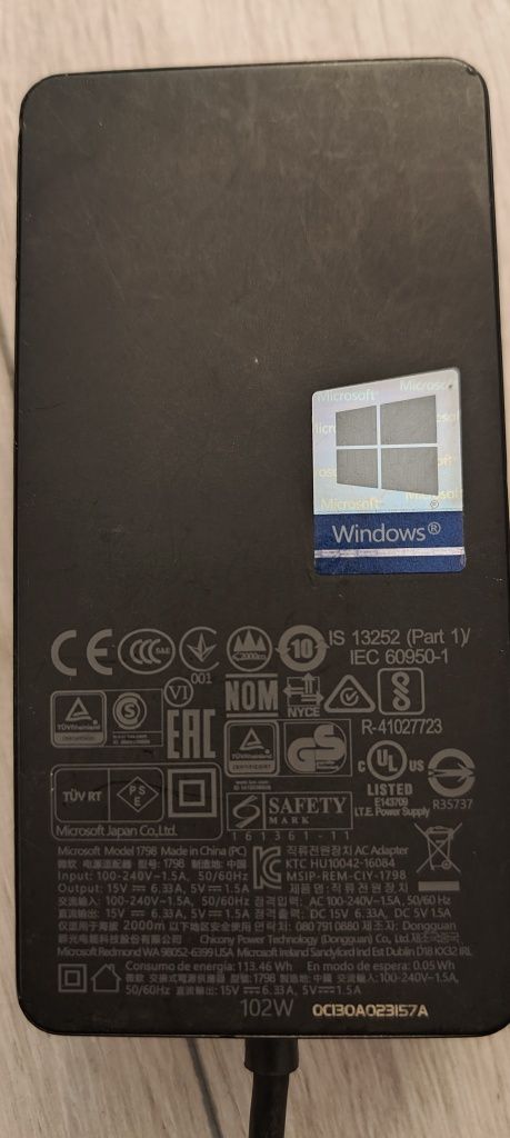 Alimentator, încărcător Surface Microsoft 1798, 102w