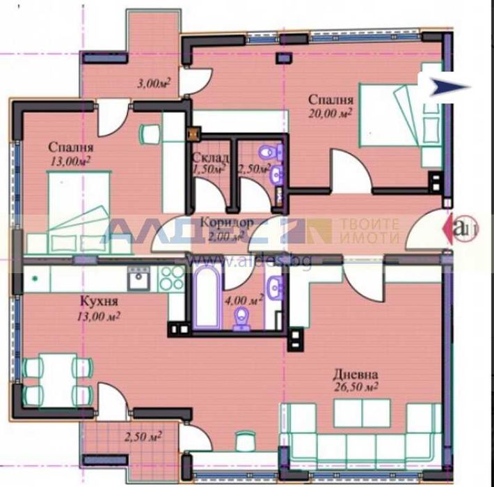 Продава се Тристаен апартамент в София, Кръстова вада - 105 кв.м за 2429 €/кв.м - Снимка #7