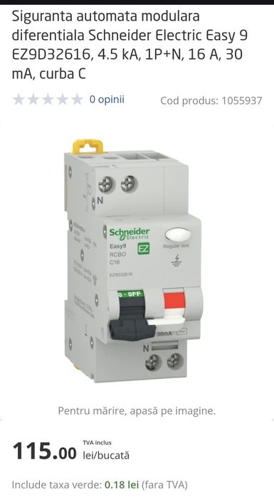 Diferențial rcbo Schneider10A,16A
