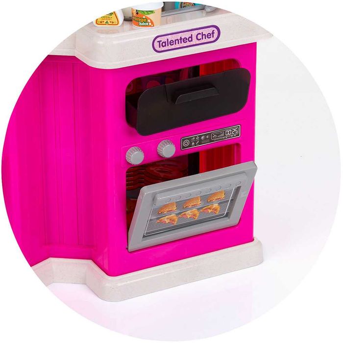 Set jucarie bucatarie 93 cm cu sistem de curgere apa, lumini, sunete