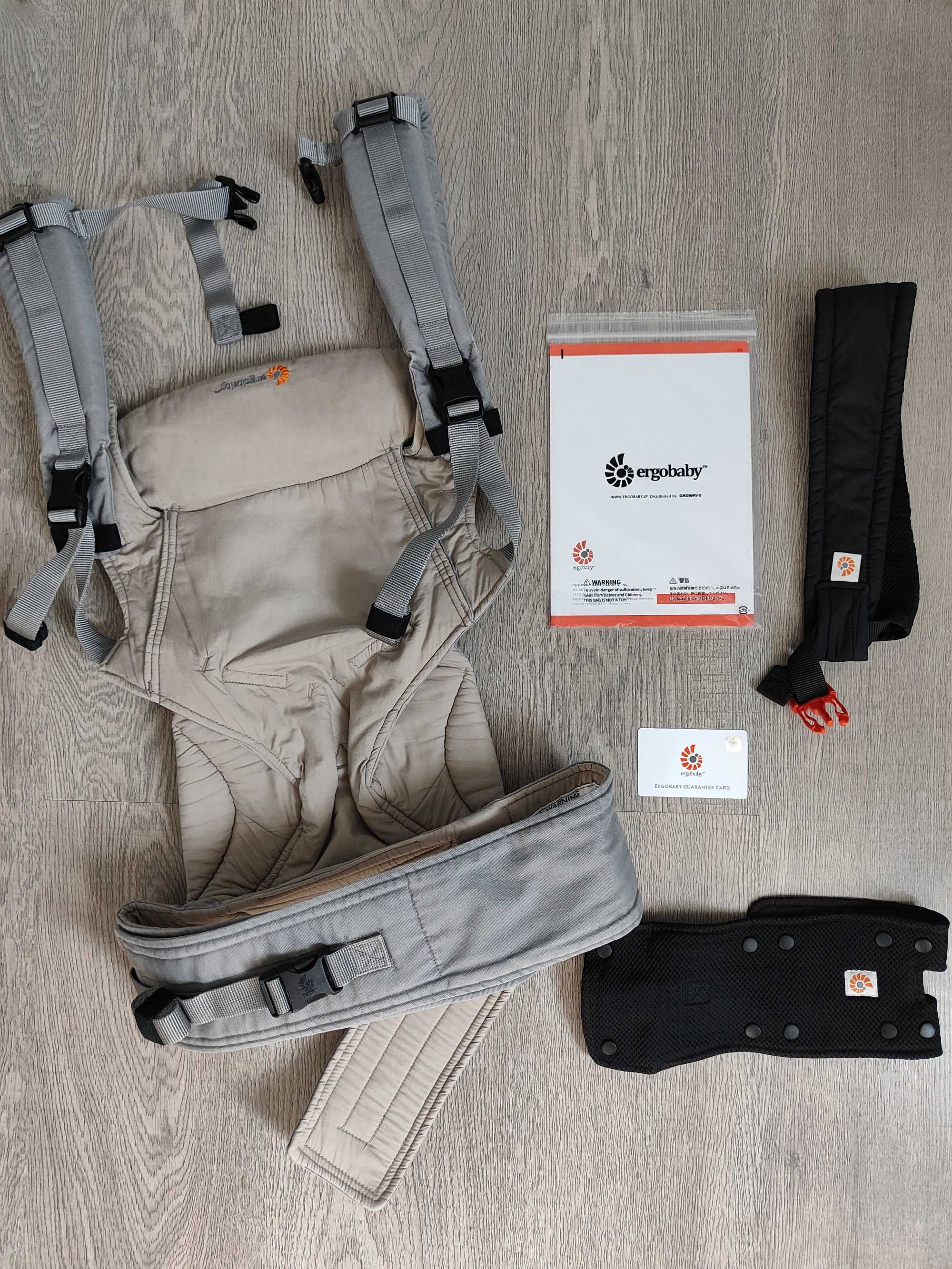 Эргорюкзак Ergobaby 360  All-Position Baby Carrier Grey