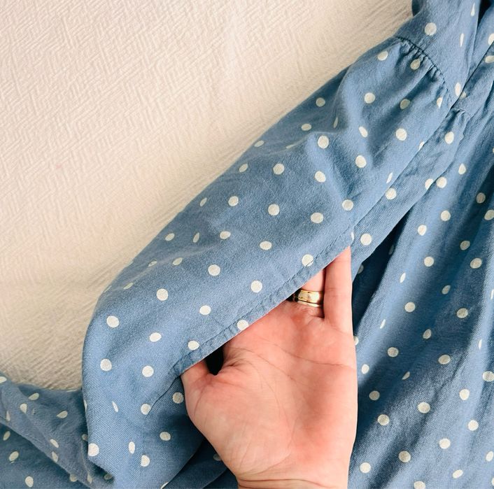 Rochie de vara cu buline si buzunare, marimea 42, Xside