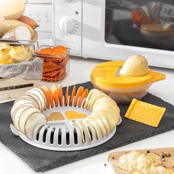 Set de facut chipsuri de cartofi in cuptorul cu microunde, Chips Maker