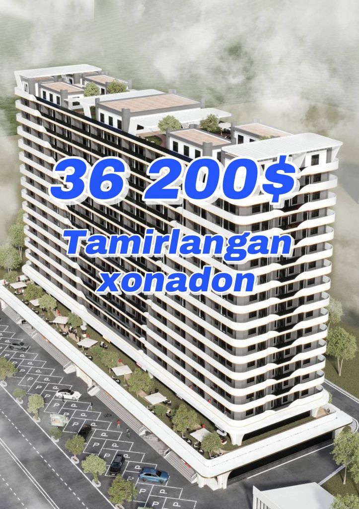 3 xonali tamirlangan xonadon