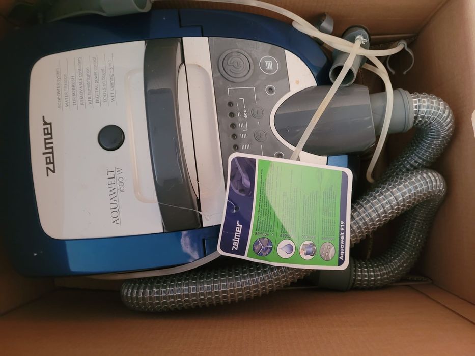 Aspirator Zelmer Aquawelt ZVC752ST (919.0ST), 1600 W, Alb/Albastru