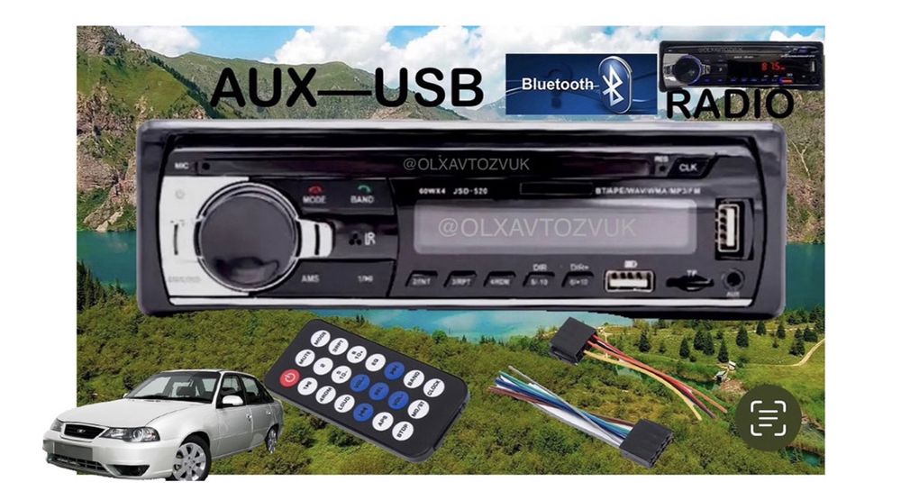 pioneer mafon Yangi karo’pka Blutus USB va mini Fleshka aux radio new