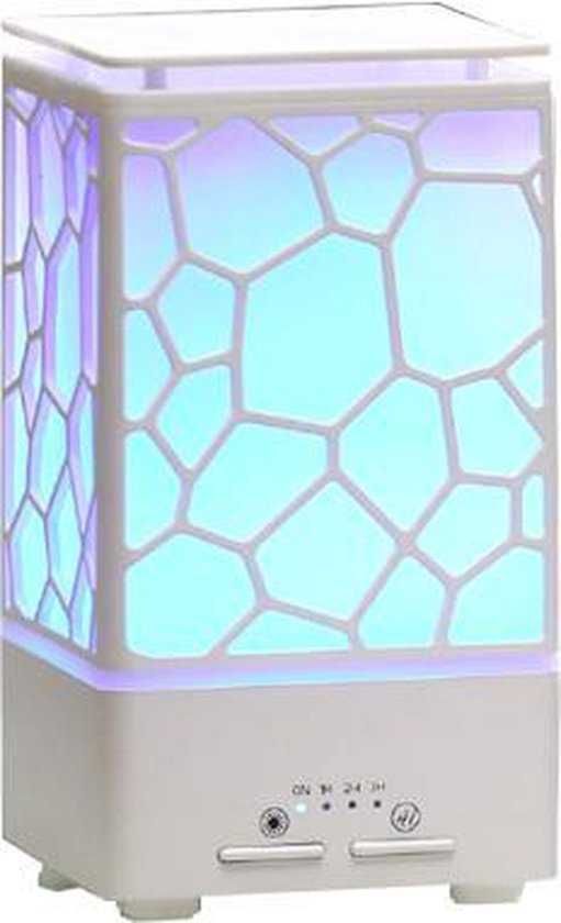 Umidificator aromaterapie uleiuri esentiale Water Cube lumina led