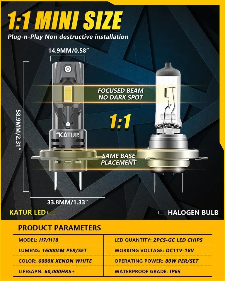 LED H7, H4, H1, Canbus | Лед крушки, гаранция 6 месеца