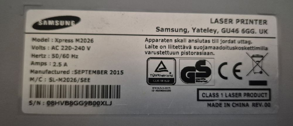 imprimanta Laser Samsung M2026 A4