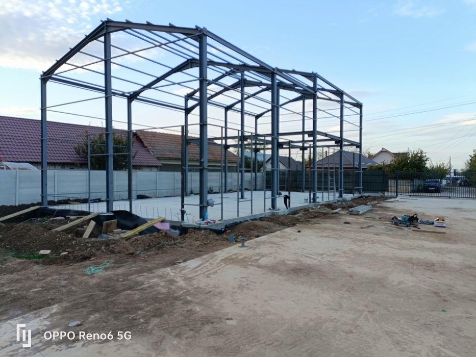 Hala pe structura metalica pentru depozitare cereale