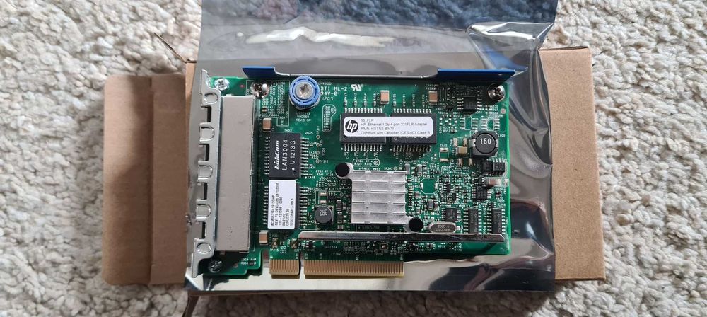 HP LOM 331LFR Broadcom BCM5719 1Gbps Quad Port RJ45 - 629135-B22