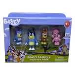 Комплект 4 броя фигурки Блуи и Бинго и Приятели Bluey Bingo & Friends