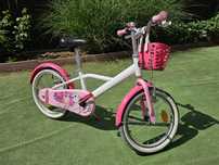 Bicicleta Decathlon, roz, fete, 16"