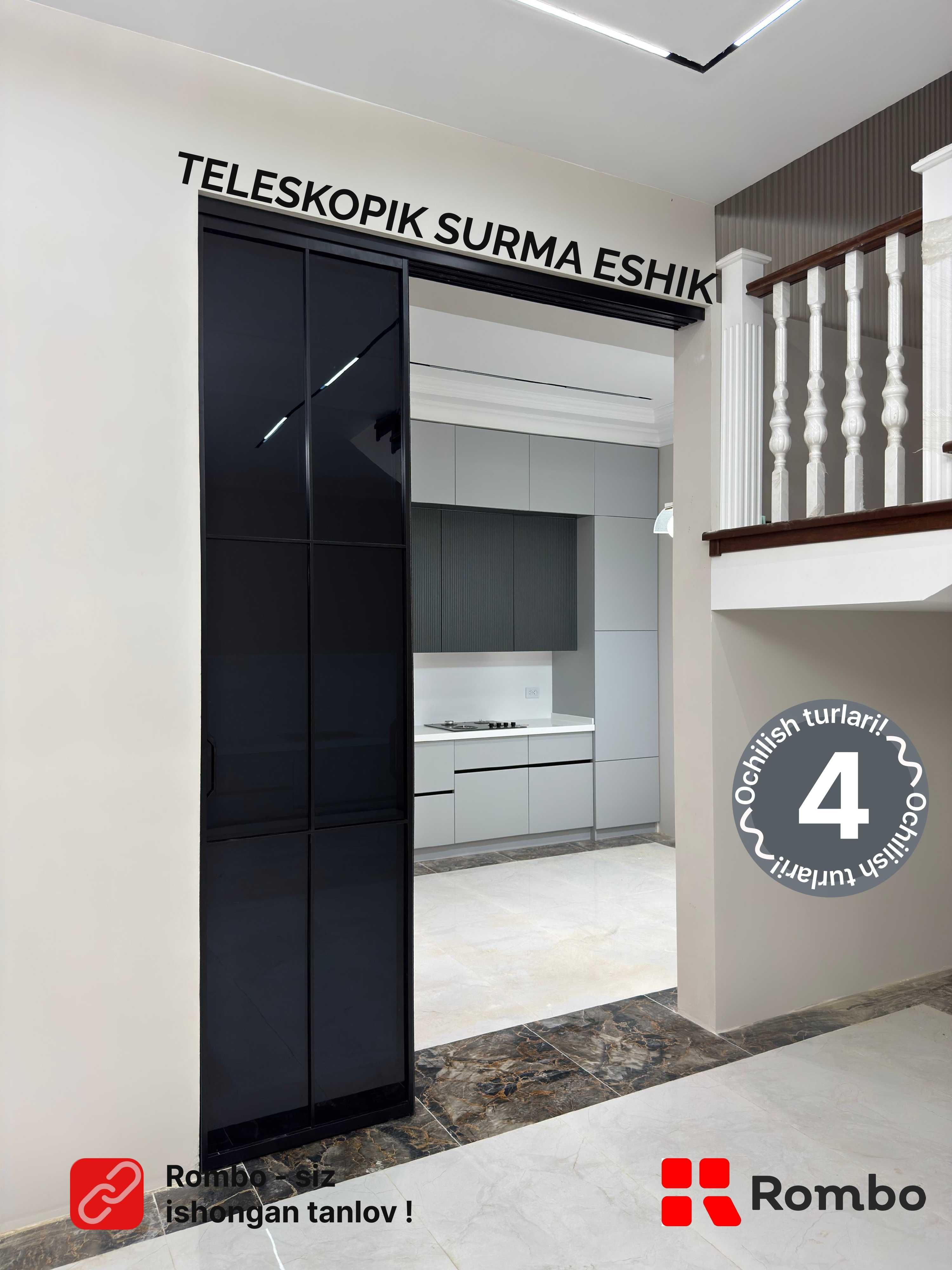 Surma eshik /  Teleskopik eshiklar
