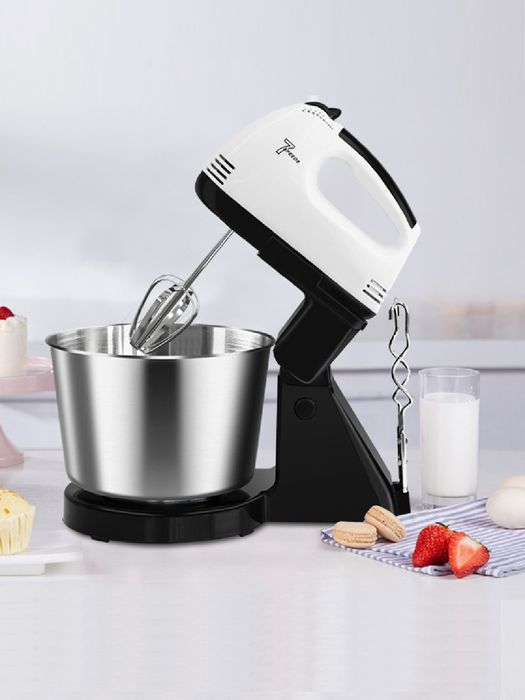 Мини миксер электрический, кухонный с насадками, 7 скоростей