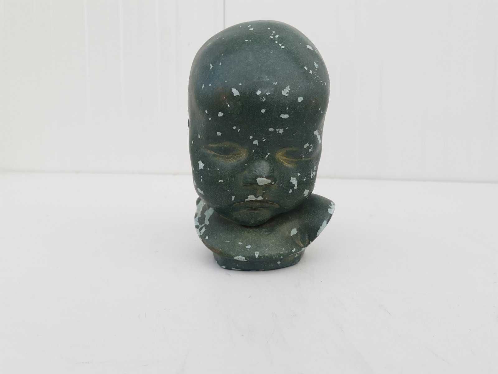 Стилна ретро статуетка Глава на Бебе. Внос Холандия