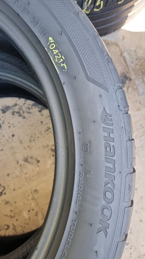 2 Anvelope Vară Hankook 245 45 ZR18 Stare Impecabilă DOT 0421.