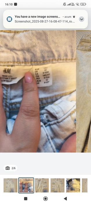 Blugi wide leg H&M 140(10 ani)