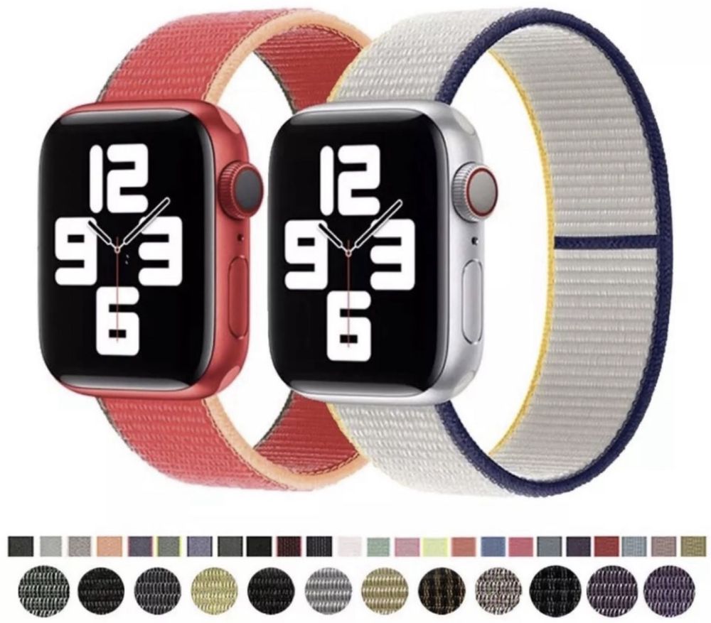 Curea Husa Folie Bracelet Nylon Sintetic Compatibila Ceas Apple Watch