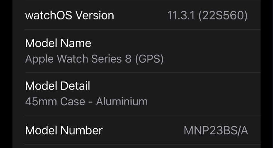 Apple watch 8 (GPS)