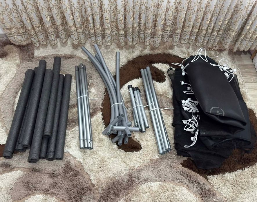 Детски батут със защитена мрежа