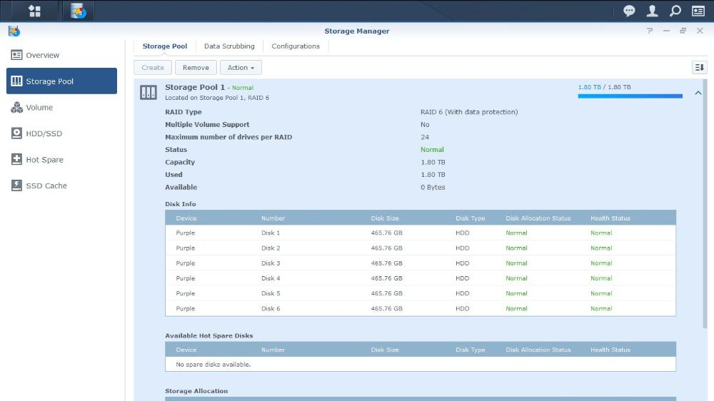 NAS Personal Cloud xpenology RAID6 i5 4Gb, 6x500Gb