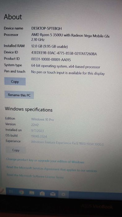 Vănd Laptop Asus VivoBook X512D