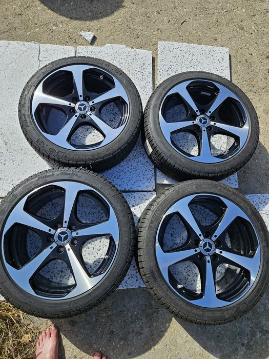 Jante mercedes noi R18 2 latimi night paket bicolor