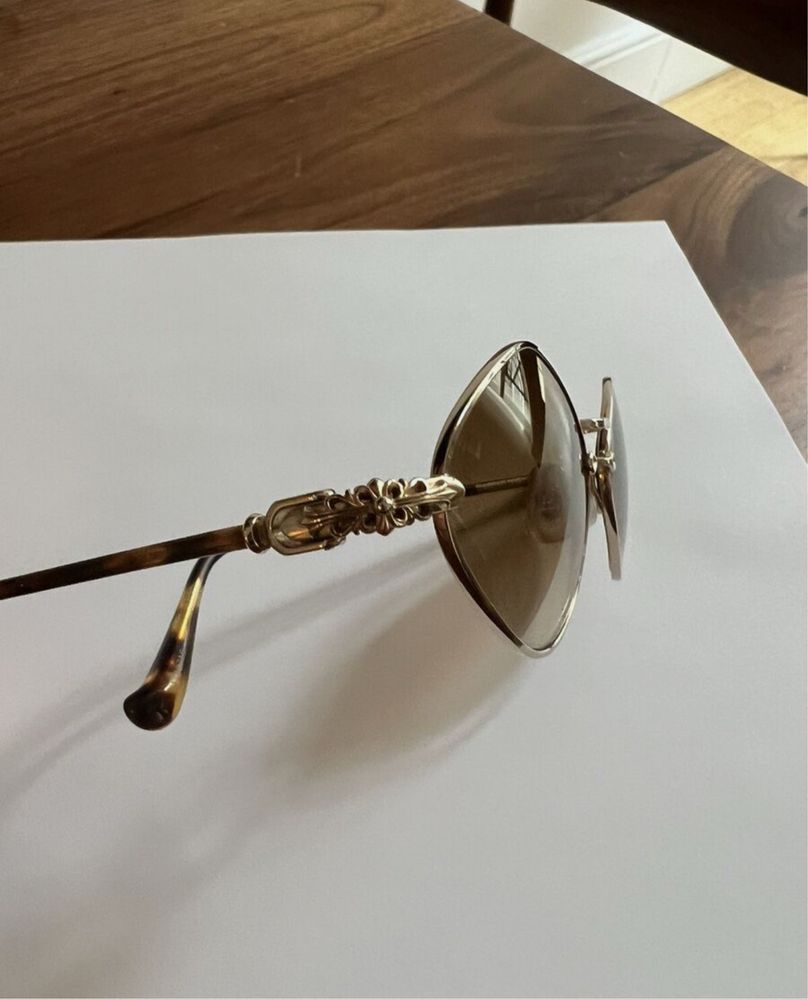 Chrome hearts очила dimond dog gold оригинал