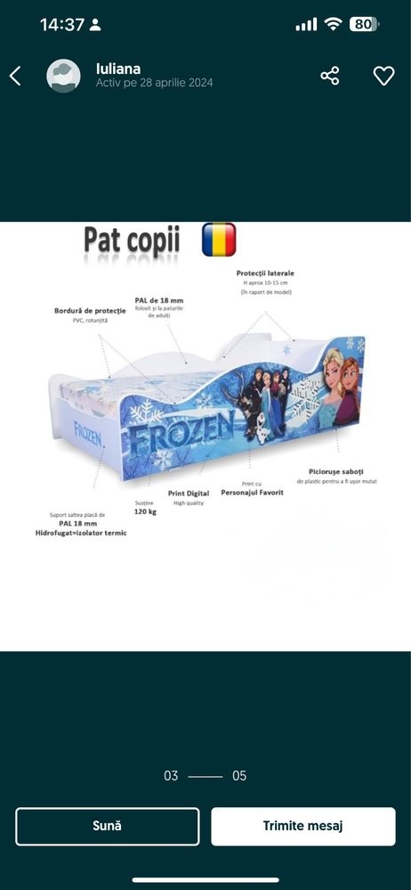 Pat fetite frozen