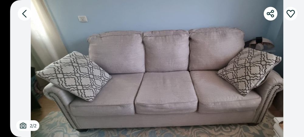 Vand canapea Mobexpert,3 locuri, extensibila, semineu cu bioetanol