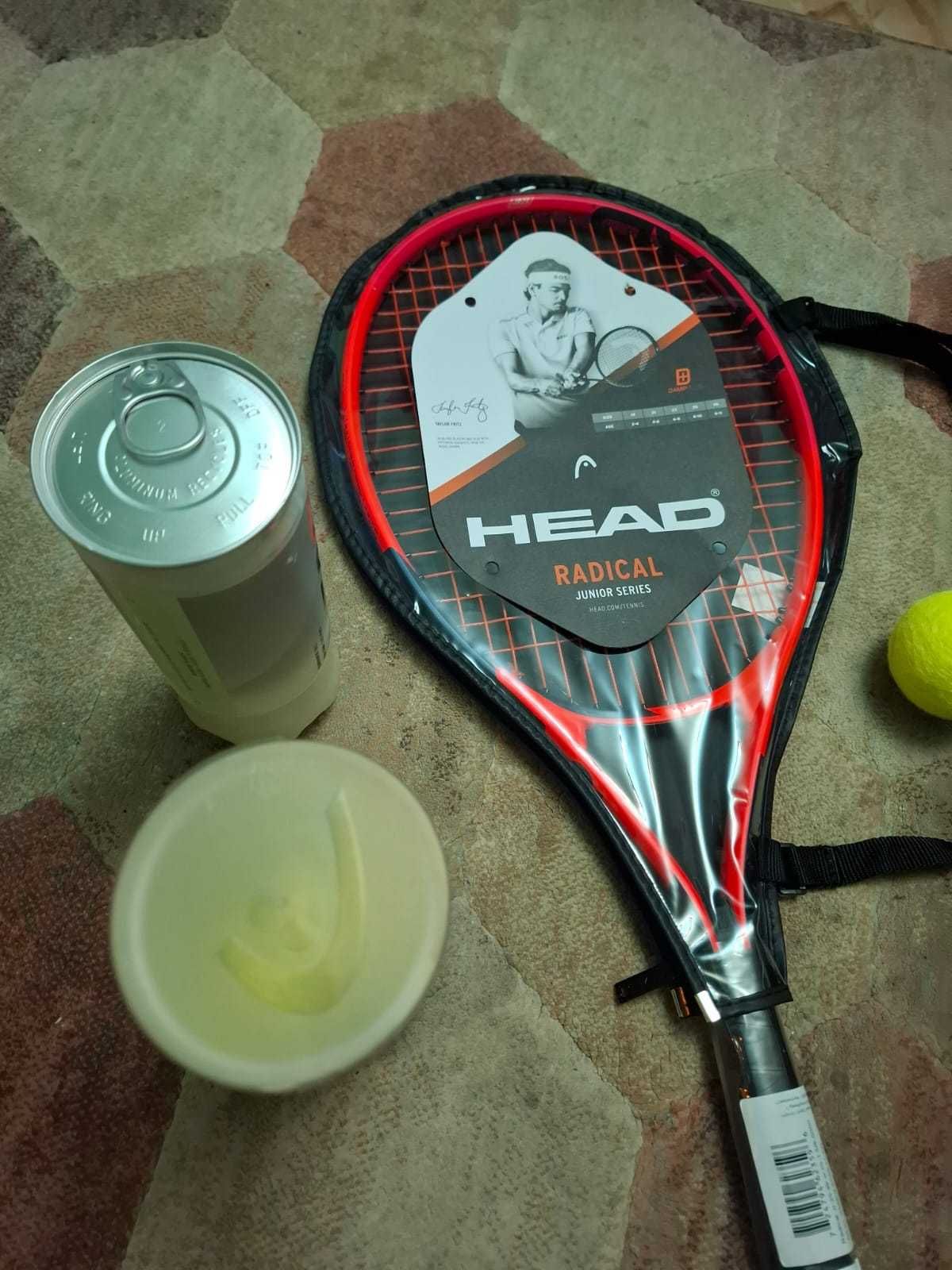 Racheta tenis noua Head cu husa, geanta si mingii