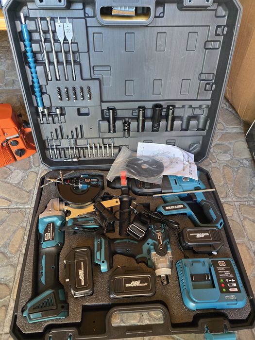 4 в 1 ъглошлайф винтоверт перфоратор