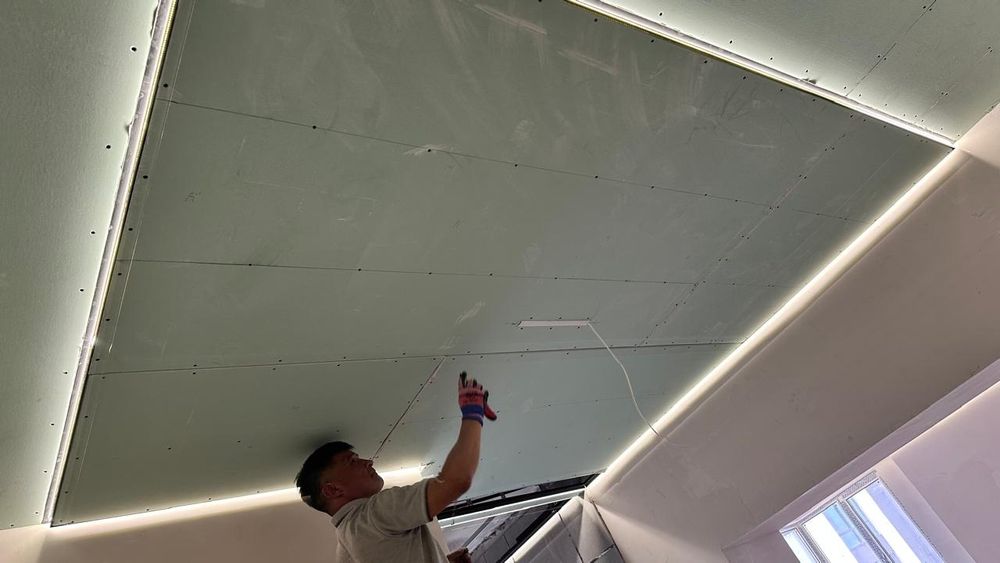 Монтаж гипсокартона