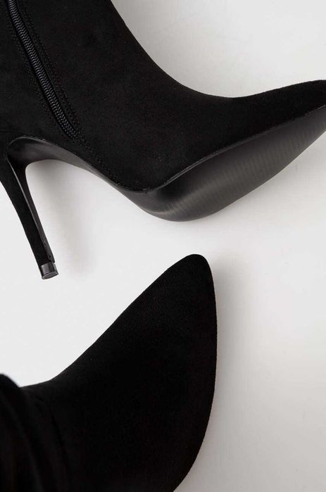 Answear Lab cizme - femei, culoarea negru, cu toc cui